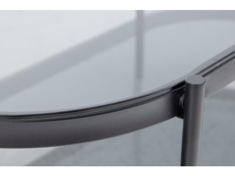 Stolik Bayonne owalny czarny - ACTONA